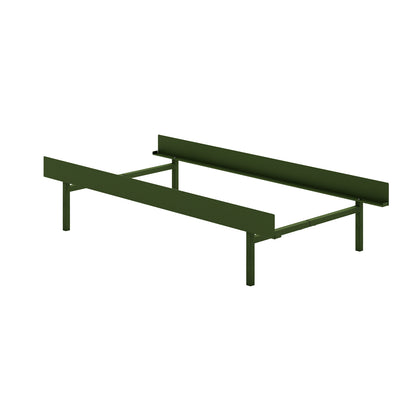 Bed 90 - 180 cm (High) by Moebe- Bed Frame / with NO SLATS / Pine Green