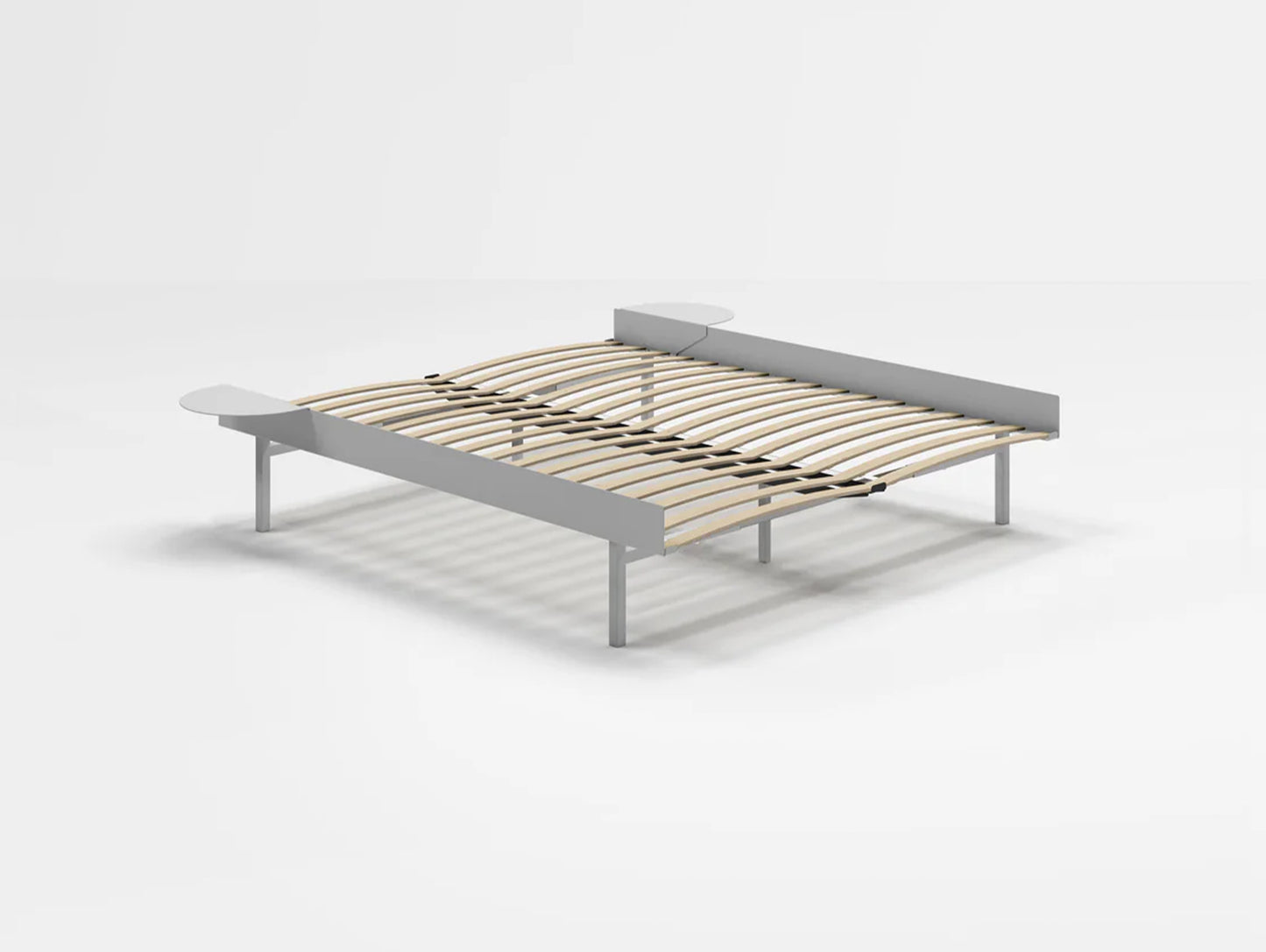 Moebe Bed 90 - 180 cm (High) - Stainless Steel