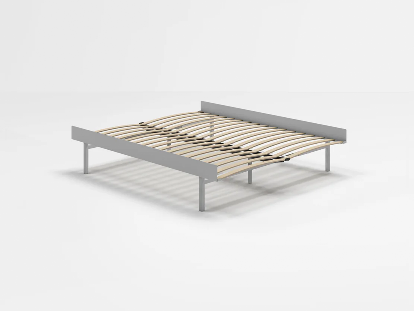 Moebe Bed 90 - 180 cm (High) - Stainless Steel