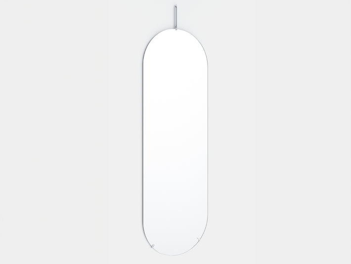 Moebe Tall Wall Mirror - Stainless Steel