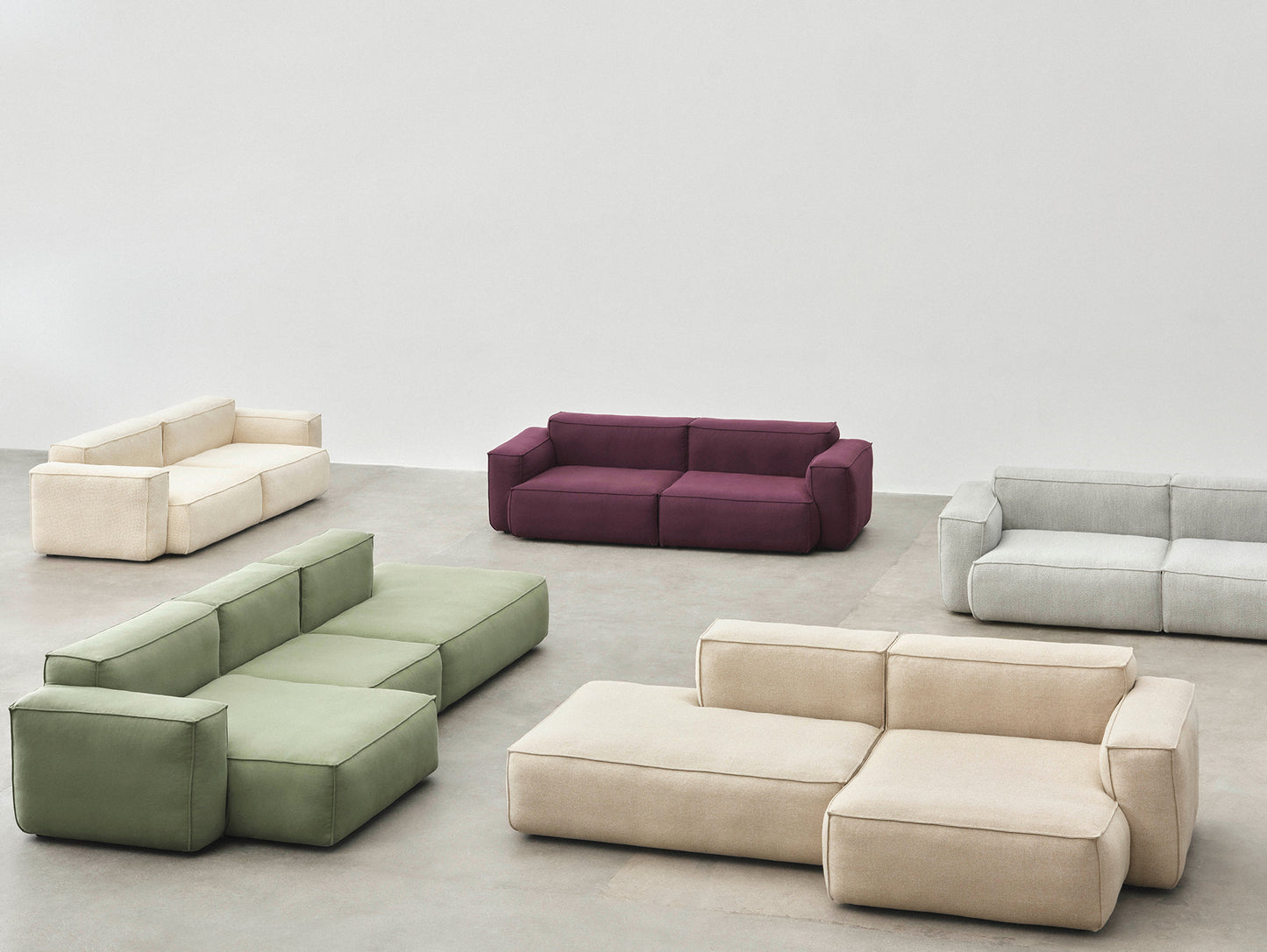 Mags Soft 3 Seater Sofa (Low Armrest) with Removable Cover by HAY