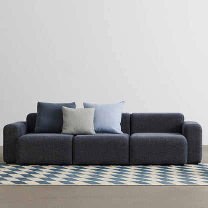 Mags 3 Seater Sofa (Low Armrest) by HAY - Combination 1 / Overlap 03