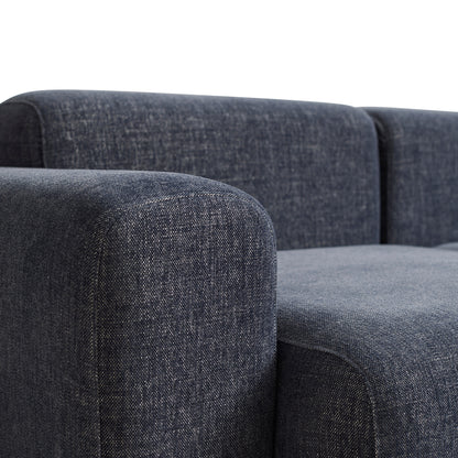 Mags 3 Seater Sofa (Low Armrest) by HAY - Combination 1 / Overlap 03