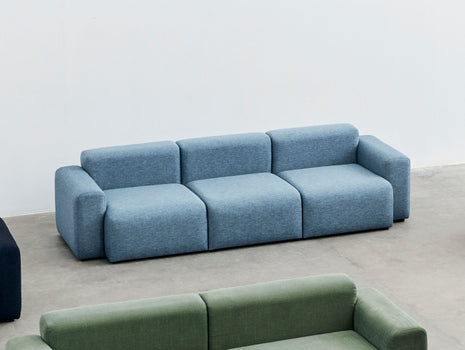 Mags 3 Seater Sofa (Low Armrest) by HAY - Combination 1 / Metaphor 015 Thermosphere