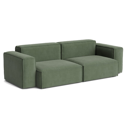 Mags Soft 2.5 Seater Sofa (Low Armrest) with Removable Cover by HAY - Combination 1 / Linara 100