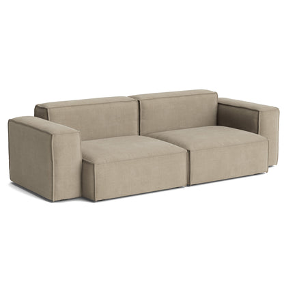 Mags Soft 2.5 Seater Sofa (Low Armrest) with Removable Cover by HAY - Combination 1 / Linara 216