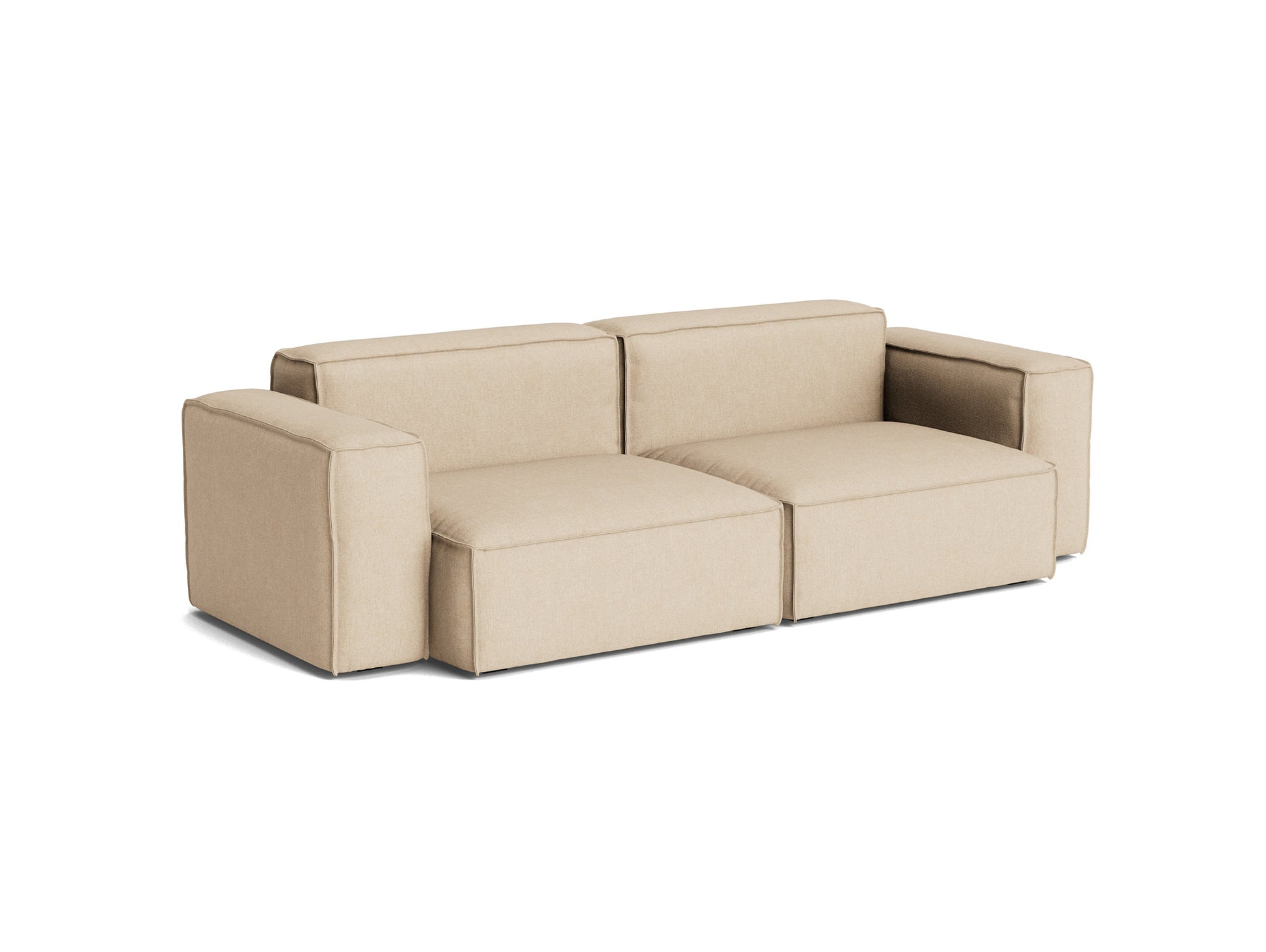 Mags Soft 2.5 Seater Sofa (Low Armrest) with Removable Cover by HAY - Combination 1 / Metaphor 035