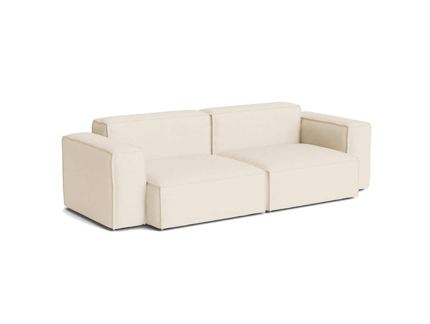 Mags Soft 2.5 Seater Sofa (Low Armrest) with Removable Cover by HAY - Combination 1 / Turf Cream