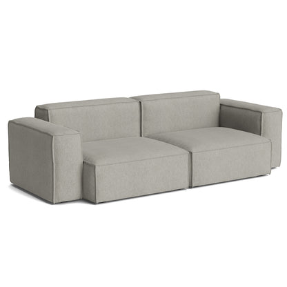 Mags Soft 2.5 Seater Sofa (Low Armrest) with Removable Cover by HAY - Combination 1 / Turf Light Grey