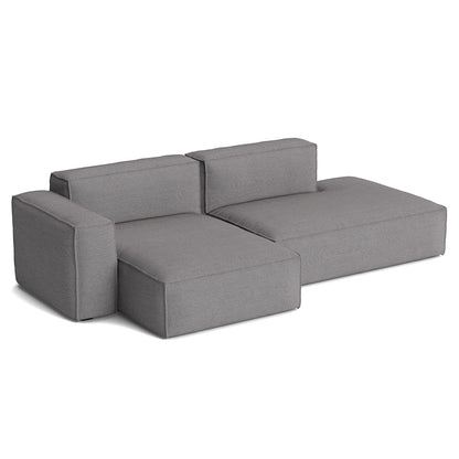Mags Soft 2.5 Seater Sofa (Low Armrest) with Removable Cover by HAY - Combination 3 Left Armrest / Hallingdal 65 166