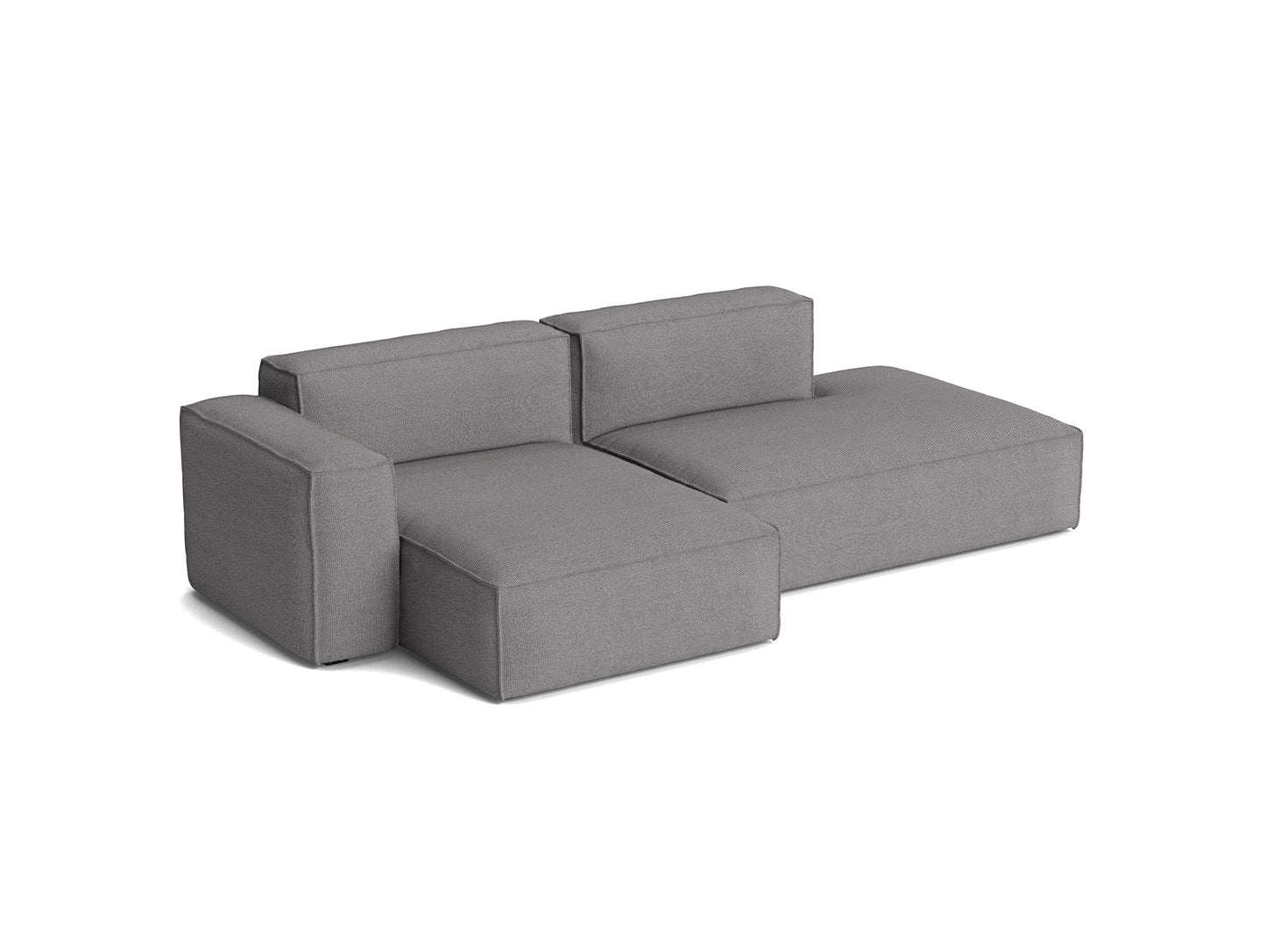 Mags Soft 2.5 Seater Sofa (Low Armrest) with Removable Cover by HAY - Combination 3 Left Armrest / Hallingdal 65 166