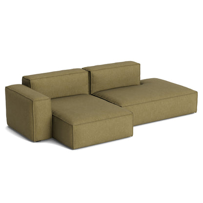 Mags Soft 2.5 Seater Sofa (Low Armrest) with Removable Cover by HAY - Combination 3 Left Armrest / Metaphor 026