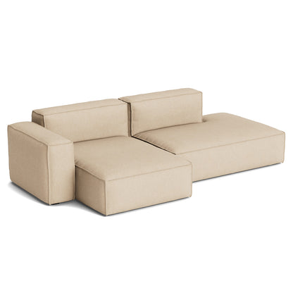 Mags Soft 2.5 Seater Sofa (Low Armrest) with Removable Cover by HAY - Combination 3 Left Armrest / Metaphor 035