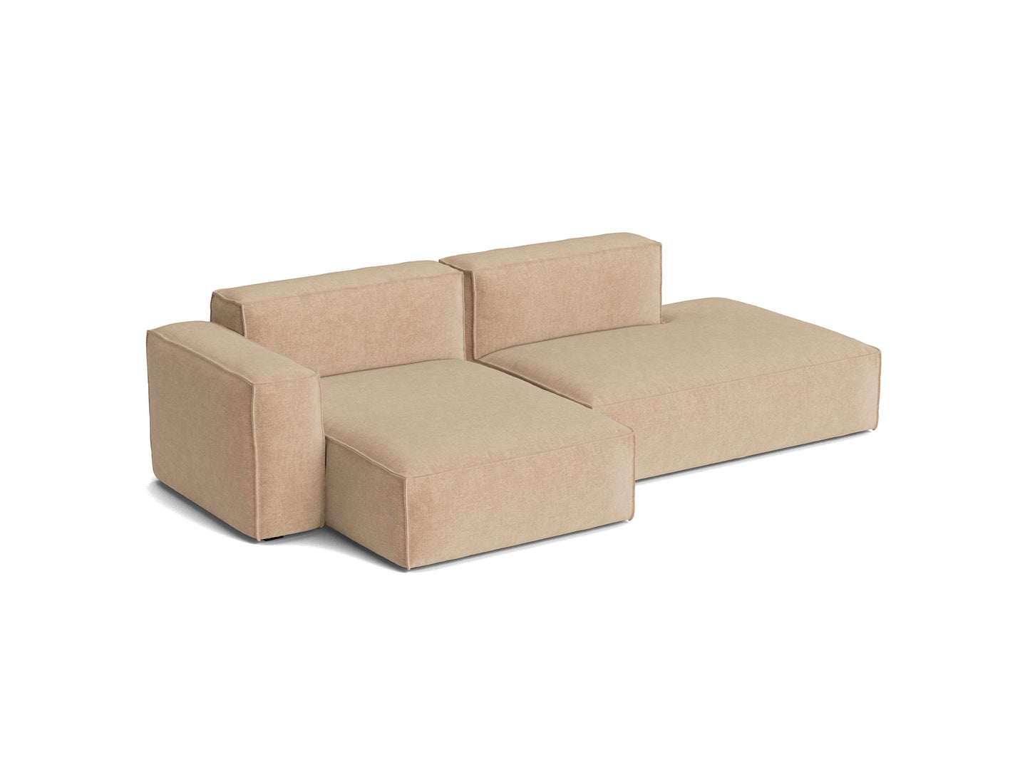 Mags Soft 2.5 Seater Sofa (Low Armrest) with Removable Cover by HAY - Combination 3 Left Armrest / Overlap 01