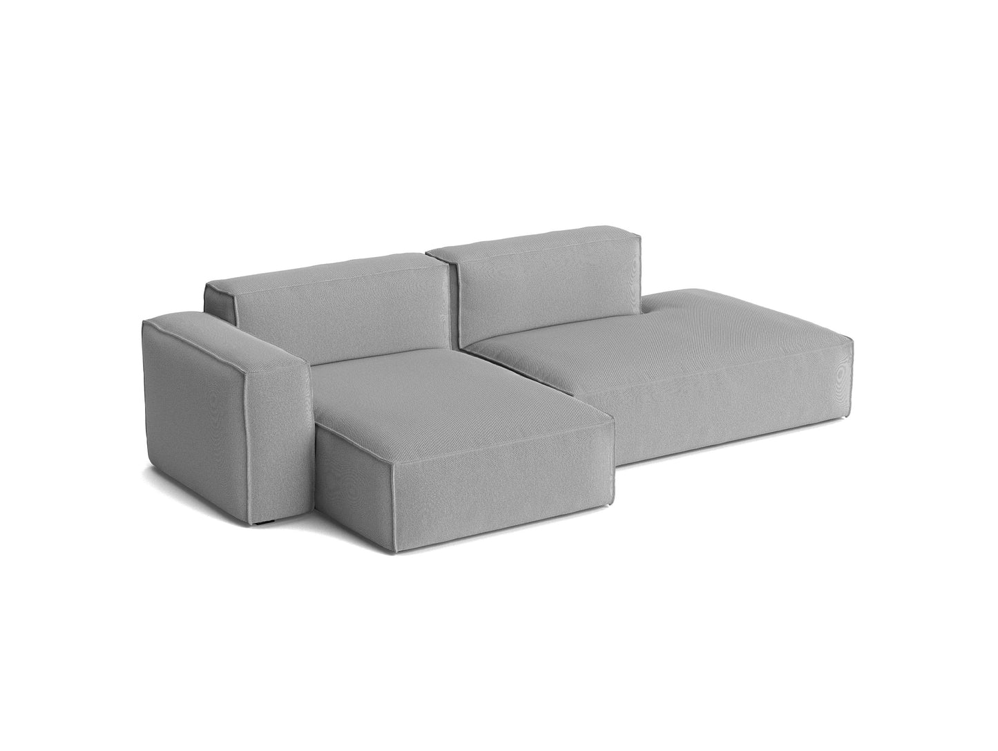 Mags Soft 2.5 Seater Sofa (Low Armrest) with Removable Cover by HAY - Combination 3 Left Armrest / Steelcut Trio 124