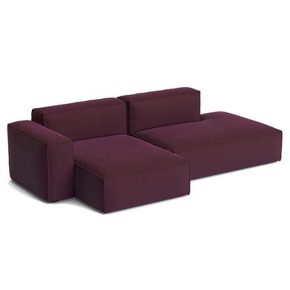 Mags Soft 2.5 Seater Sofa (Low Armrest) with Removable Cover by HAY - Combination 3 Left Armrest / Story 014