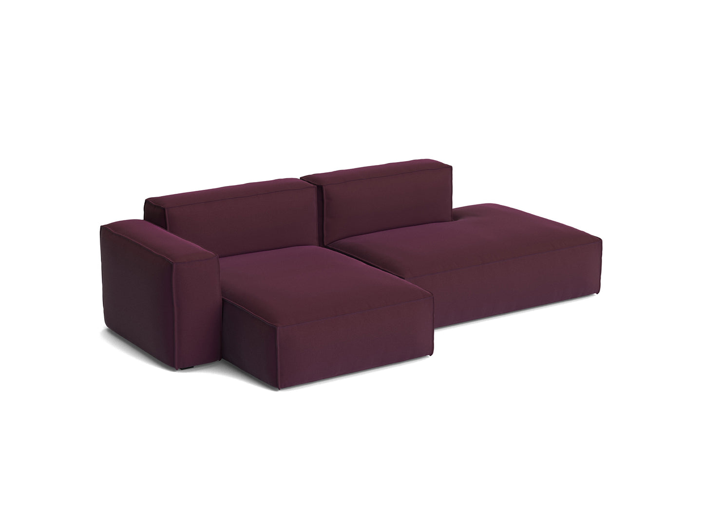 Mags Soft 2.5 Seater Sofa (Low Armrest) with Removable Cover by HAY - Combination 3 Left Armrest / Story 014