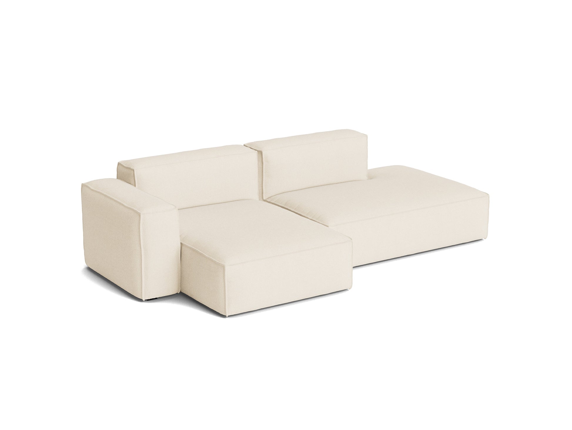 Mags Soft 2.5 Seater Sofa (Low Armrest) with Removable Cover by HAY - Combination 3 Left Armrest / Turf Cream