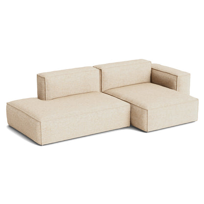 Mags Soft 2.5 Seater Sofa (Low Armrest) with Removable Cover by HAY - Combination 3 Right Armrest / Bolgheri