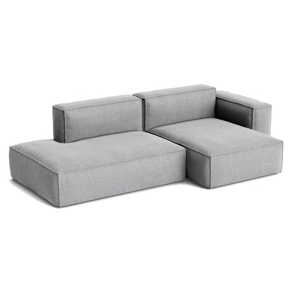 Mags Soft 2.5 Seater Sofa (Low Armrest) with Removable Cover by HAY - Combination 3 Right Armrest / Hallingdal 65 130