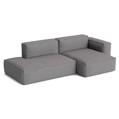 Mags Soft 2.5 Seater Sofa (Low Armrest) with Removable Cover by HAY - Combination 3 Right Armrest / Hallingdal 65 166