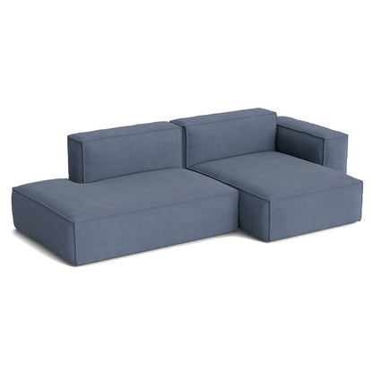 Mags Soft 2.5 Seater Sofa (Low Armrest) with Removable Cover by HAY - Combination 3 Right Armrest / Linara 198