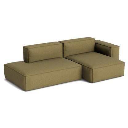 Mags Soft 2.5 Seater Sofa (Low Armrest) with Removable Cover by HAY - Combination 3 Right Armrest / Metaphor 026