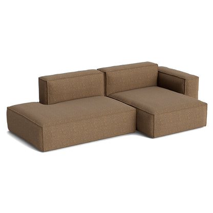 Mags Soft 2.5 Seater Sofa (Low Armrest) with Removable Cover by HAY - Combination 3 Right Armrest / Tartaglia 1004 
