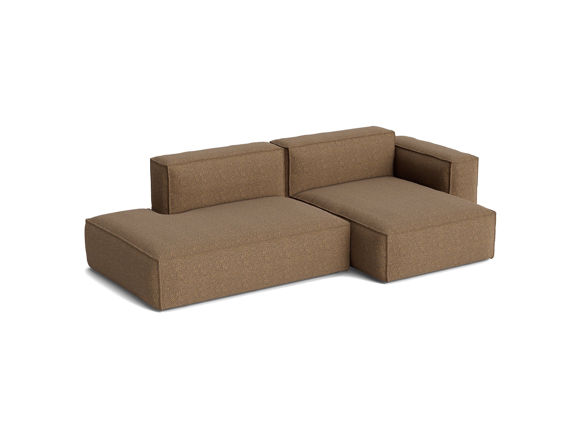 Mags Soft 2.5 Seater Sofa (Low Armrest) with Removable Cover by HAY - Combination 3 Right Armrest / Tartaglia 1004 