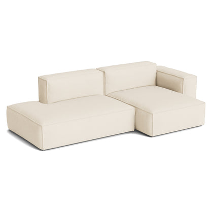 Mags Soft 2.5 Seater Sofa (Low Armrest) with Removable Cover by HAY - Combination 3 Right Armrest / Turf Cream