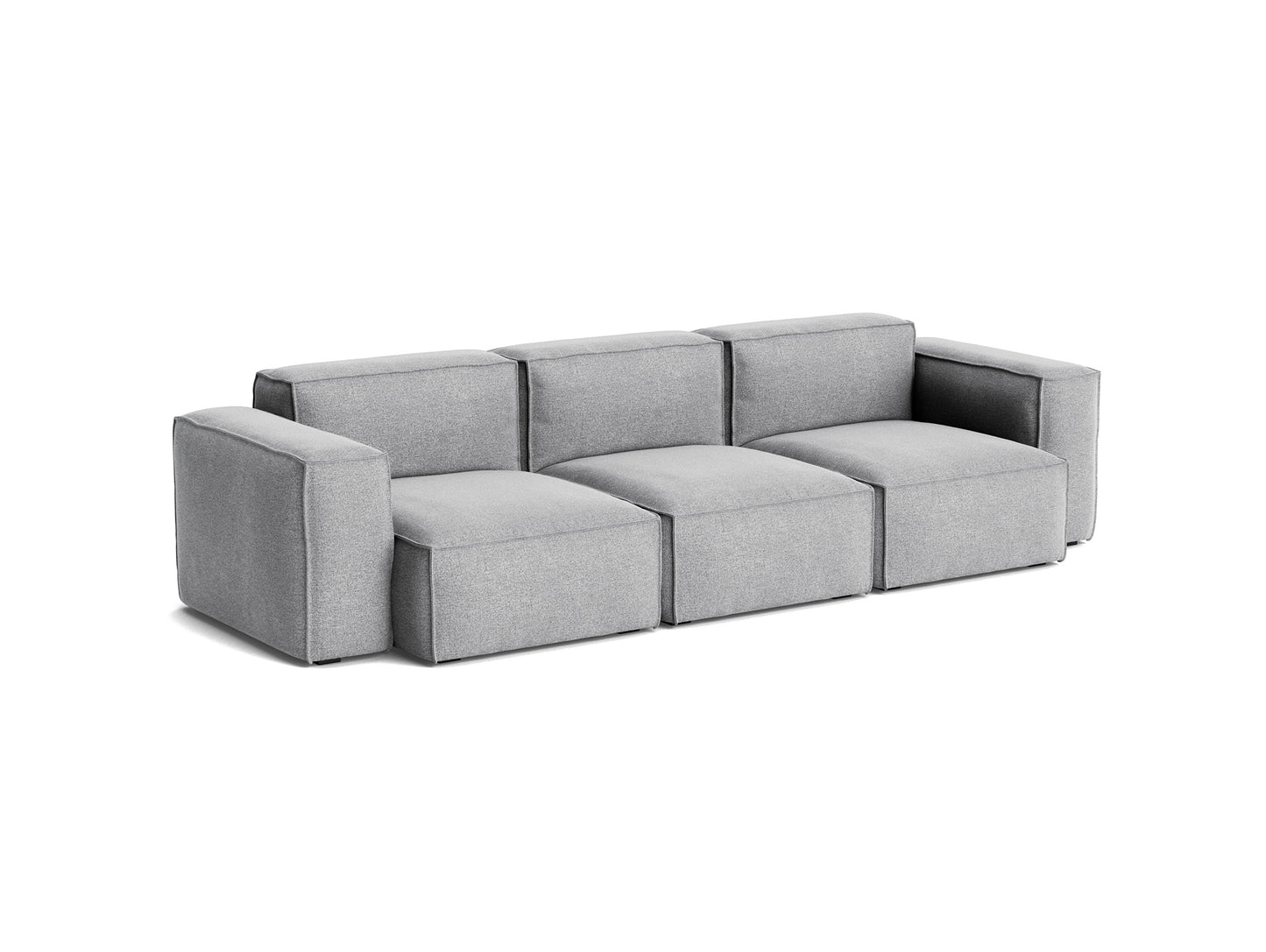 Mags Soft 3 Seater Sofa (Low Armrest) with Removable Cover by HAY - Combination 1 / Hallingdal 65 130