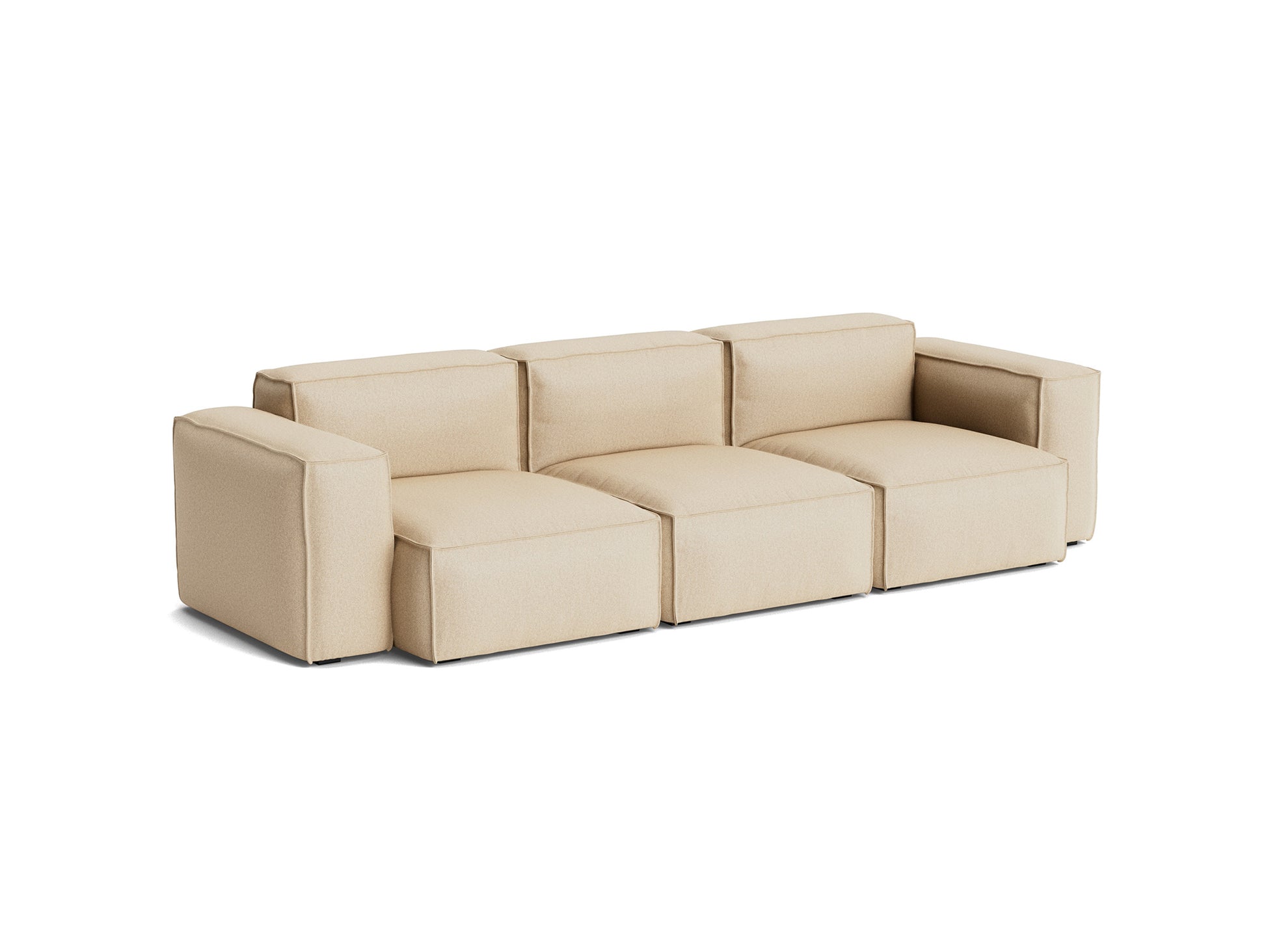 Mags Soft 3 Seater Sofa (Low Armrest) with Removable Cover by HAY - Combination 1 / Hallingdal 65 220