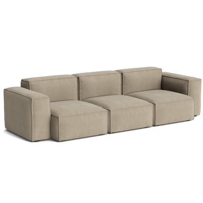 Mags Soft 3 Seater Sofa (Low Armrest) with Removable Cover by HAY - Combination 1 / Linara 216