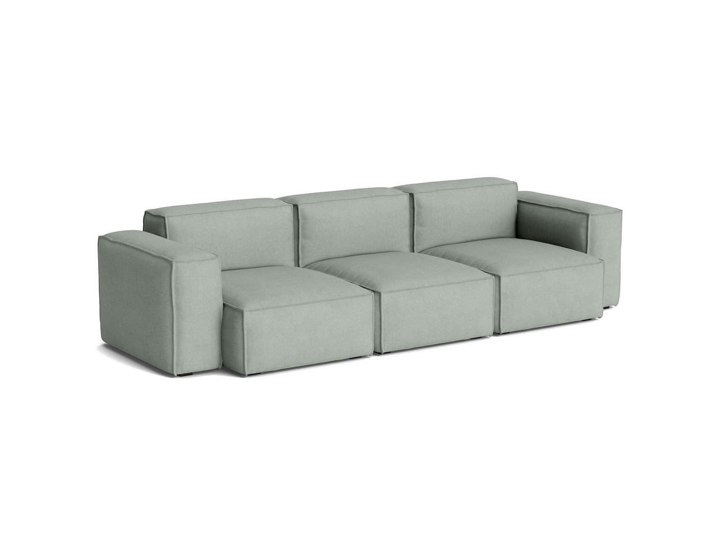 Mags Soft 3 Seater Sofa (Low Armrest) with Removable Cover by HAY - Combination 1 / Osumi 06
