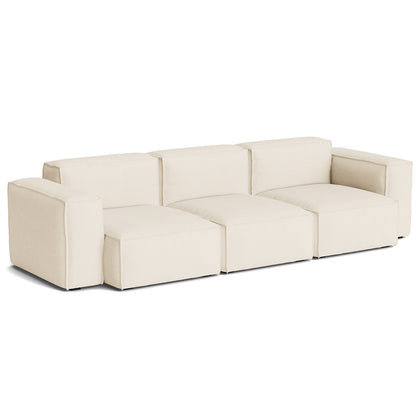 Mags Soft 3 Seater Sofa (Low Armrest) with Removable Cover by HAY - Combination 1 / Turf Cream