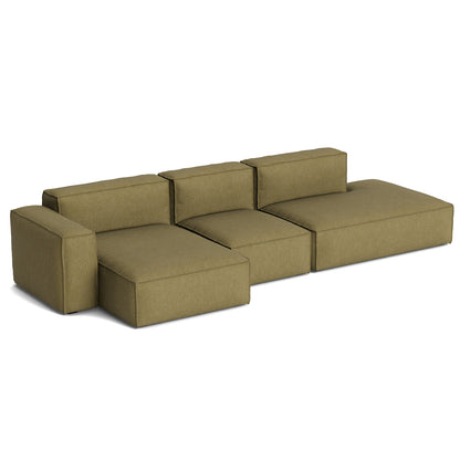 Mags Soft 3 Seater Sofa (Low Armrest) with Removable Cover by HAY - Combination 4 Left / Metaphor 026