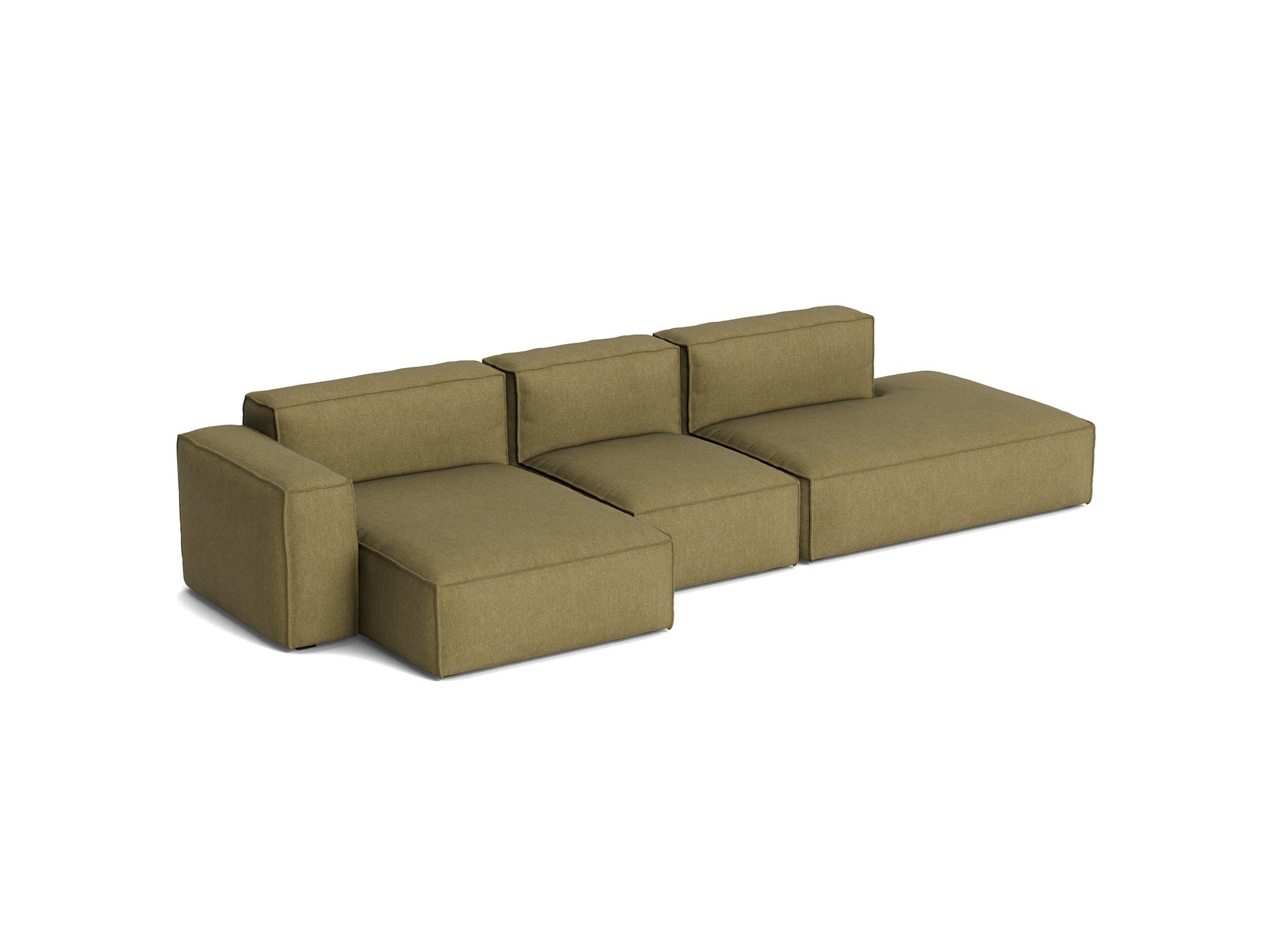 Mags Soft 3 Seater Sofa (Low Armrest) with Removable Cover by HAY - Combination 4 Left / Metaphor 026
