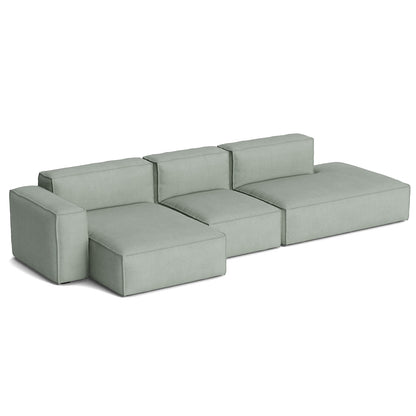 Mags Soft 3 Seater Sofa (Low Armrest) with Removable Cover by HAY - Combination 4 Left / Osumi 06