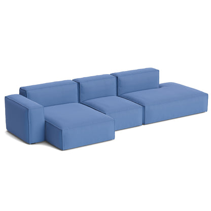 Mags Soft 3 Seater Sofa (Low Armrest) with Removable Cover by HAY - Combination 4 Left / Story 023