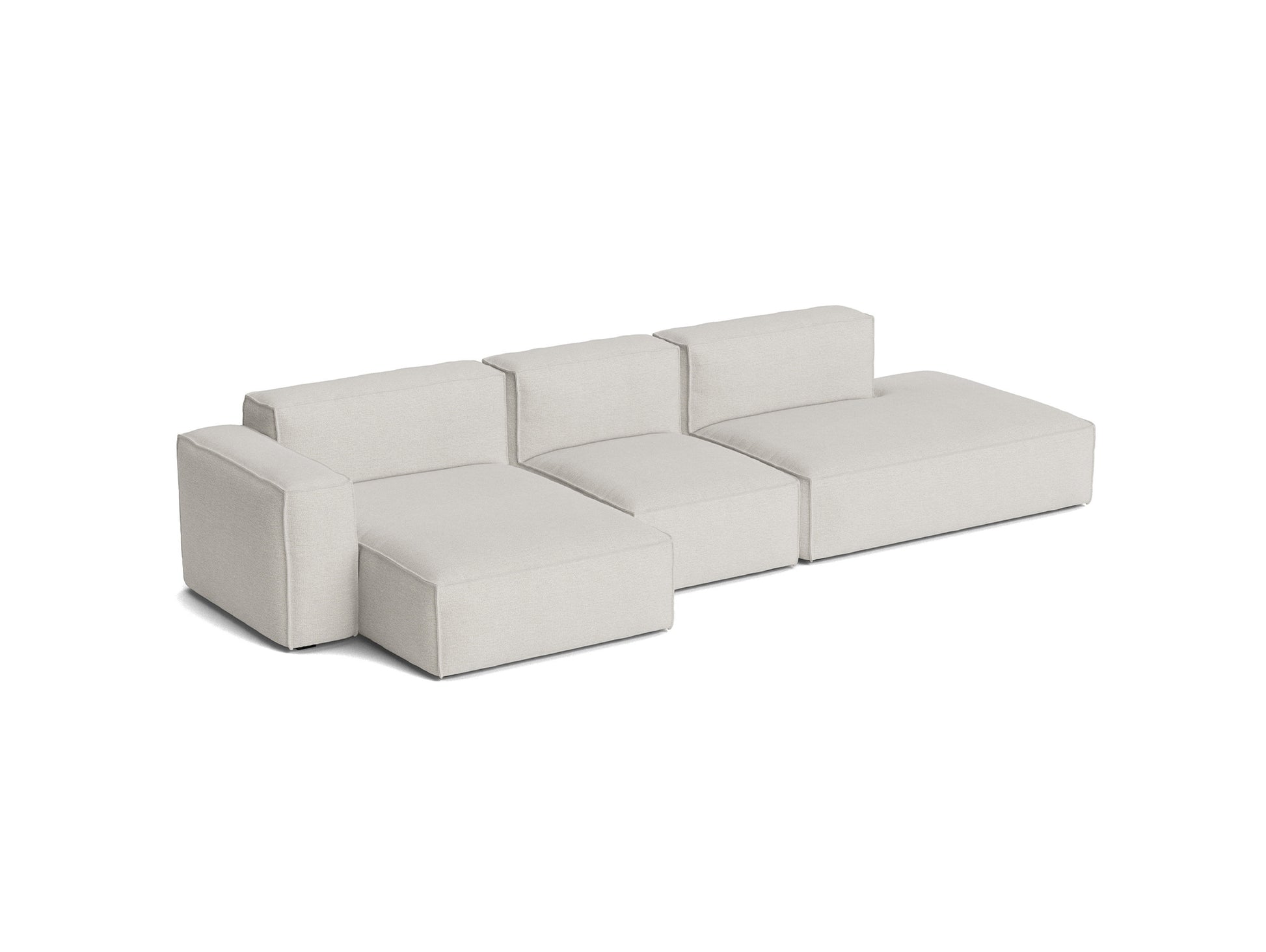 Mags Soft 3 Seater Sofa (Low Armrest) with Removable Cover by HAY - Combination 4 Left / Story 102
