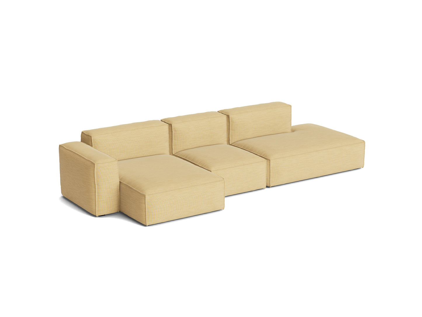 Mags Soft 3 Seater Sofa (Low Armrest) with Removable Cover by HAY - Combination 4 Left / Yuma 833