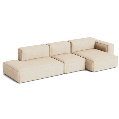 Mags Soft 3 Seater Sofa (Low Armrest) with Removable Cover by HAY - Combination 4 Right / Bolgheri