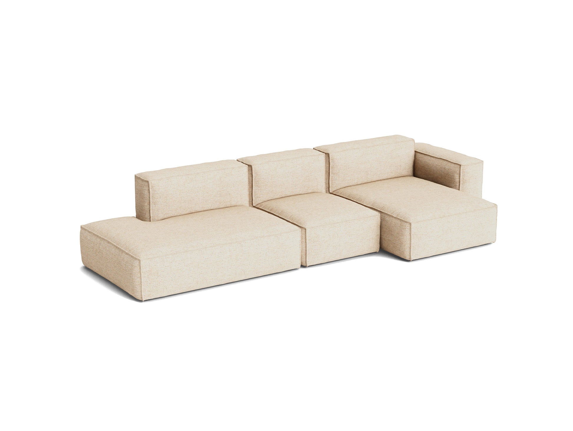 Mags Soft 3 Seater Sofa (Low Armrest) with Removable Cover by HAY - Combination 4 Right / Bolgheri