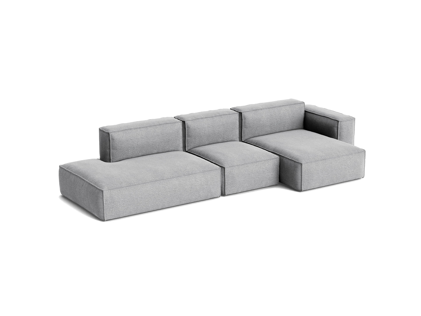 Mags Soft 3 Seater Sofa (Low Armrest) with Removable Cover by HAY - Combination 4 Right / Hallingdal 65 130