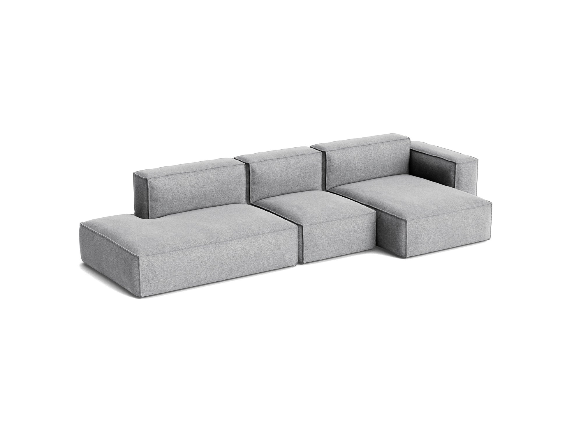 Mags Soft 3 Seater Sofa (Low Armrest) with Removable Cover by HAY - Combination 4 Right / Hallingdal 65 130