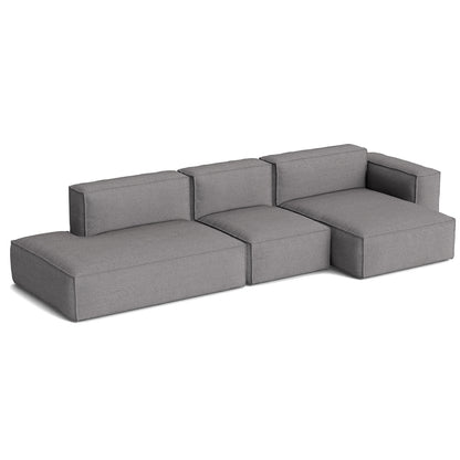 Mags Soft 3 Seater Sofa (Low Armrest) with Removable Cover by HAY - Combination 4 Right / Hallingdal 65 166