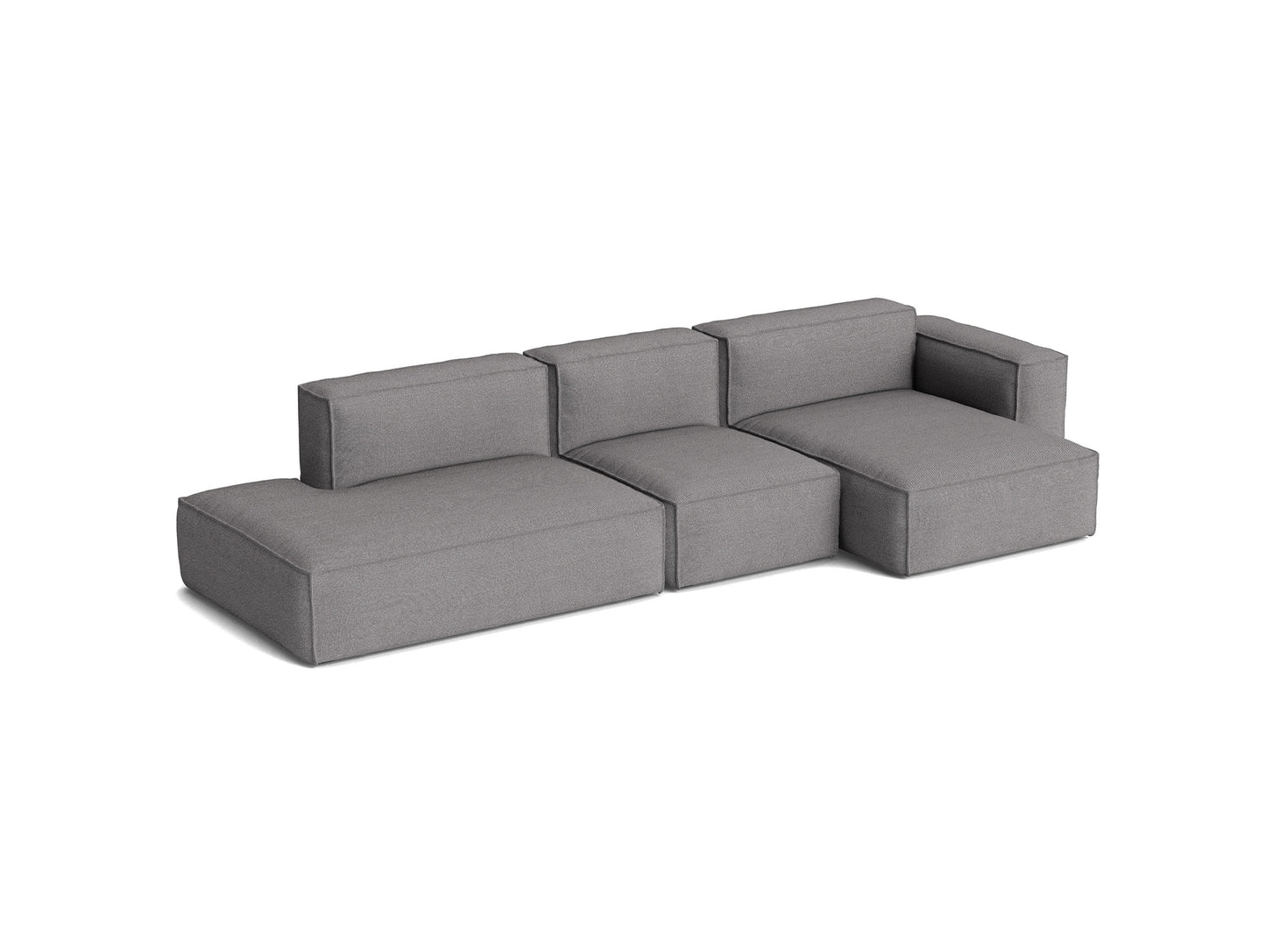 Mags Soft 3 Seater Sofa (Low Armrest) with Removable Cover by HAY - Combination 4 Right / Hallingdal 65 166