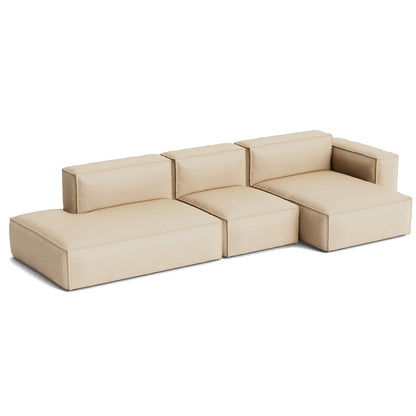 Mags Soft 3 Seater Sofa (Low Armrest) with Removable Cover by HAY - Combination 4 Right / Hallingdal 65 220