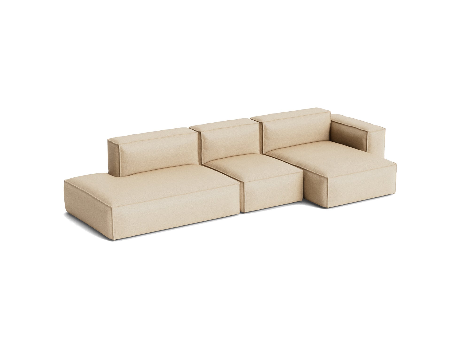 Mags Soft 3 Seater Sofa (Low Armrest) with Removable Cover by HAY - Combination 4 Right / Hallingdal 65 220