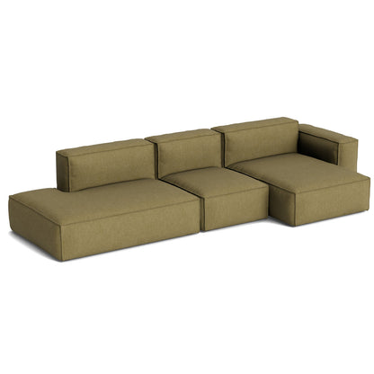 Mags Soft 3 Seater Sofa (Low Armrest) with Removable Cover by HAY - Combination 4 Right / Metaphor 026
